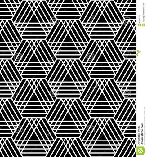 Seamless Hexagons And Triangles Pattern Stock Vector Illustration Of