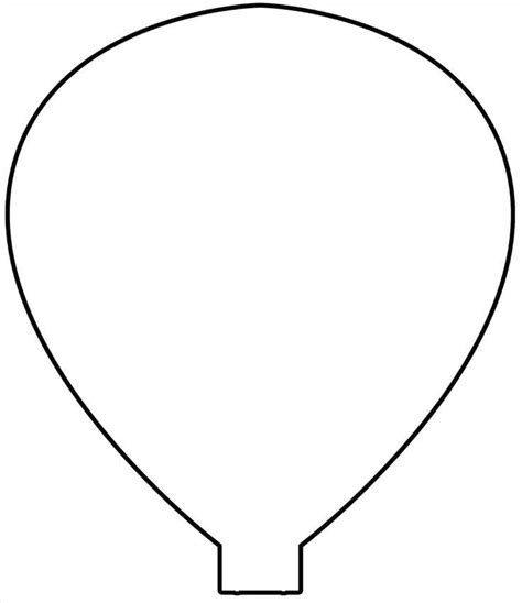 Outline Printable Balloon Template Birdingbyfoot
