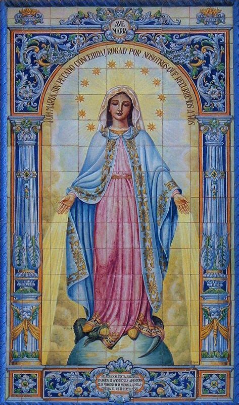 Retablo CerÁmico Virgen De La Medalla Milagrosa Sanlucar De Barrameda