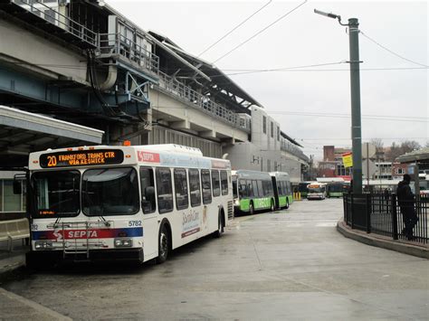 Septa Rt 20 Bus Loading At Frankford Transportation Center Bus