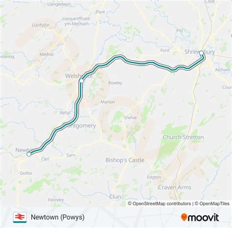 Transport For Wales Route Schedules Stops And Maps Newtown Powys