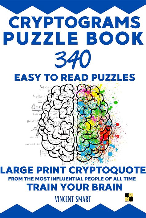 Cryptograms Puzzle Book: 340 Easy to Read Puzzles - Large Print