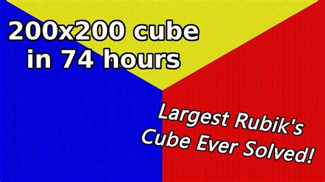 200x200 Rubiks Cube Solve Timelapse Youtube