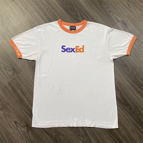 Vintage Vintage Sex Ed Fed Ex Spoof Ringer T Shirt 90s Grailed