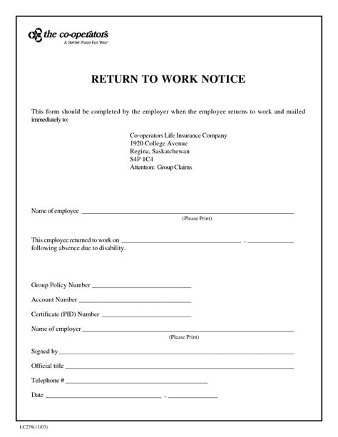 Sample return to work medical evaluation note 4 Best Images of Return To School Notes Printable - Fake Note Doctors Excuse Template, Work ...