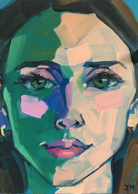 Jessica Miller Paintings Half Hour Portrait Portraiture Painting Abstract Portrait Painting