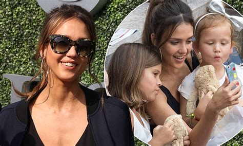 Jessica Alba Cuddles Up To Her Sweet Mini Me Daughters Honor And Haven As She Treats Them To A