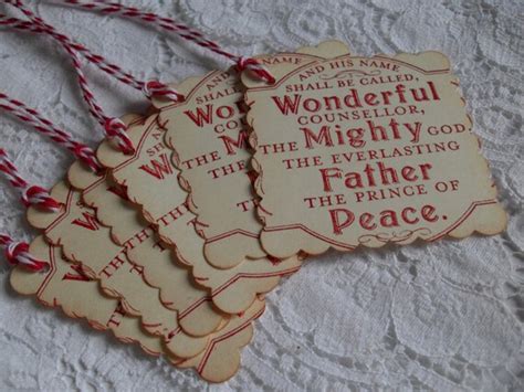 Handmade Christmas T Tags Faith Stamping Vintage Style Etsy