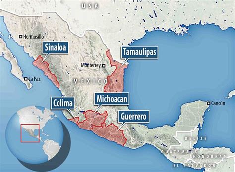Americans Are Warned Not To Travel To Five Mexican States Daily Mail