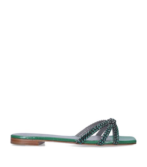 Gina Green Leather Air Sandals Harrods Uk