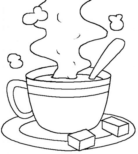 printable coloring pages hot chocolate