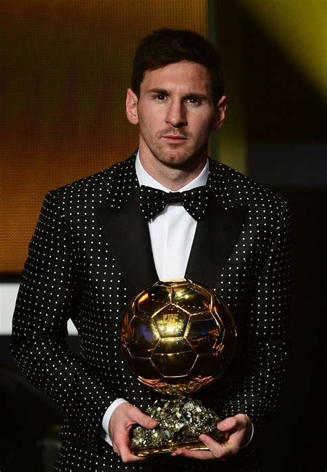 Fashion For Men Lionel Messi In Dolce And Gabbana Fifa Ballon Dor