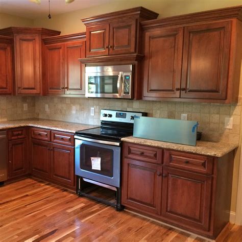 The cinnamon maple rta cabinet door is made from solid maple wood, then it is stained with a light cinnamon colored stain. Cinnamon stain with black glaze on maple | Custom Cabinets ...