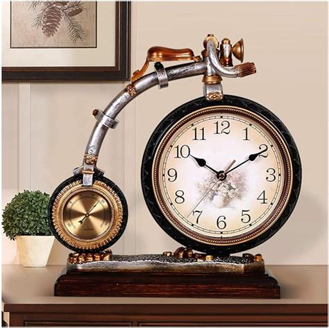 Living Room Decoration Table Clock Personality Bicycle Small Table