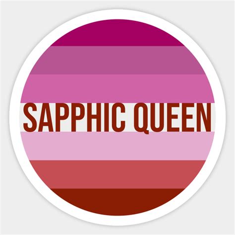 Sapphic Queen Lesbian Pride Flag Lesbian Sticker Teepublic