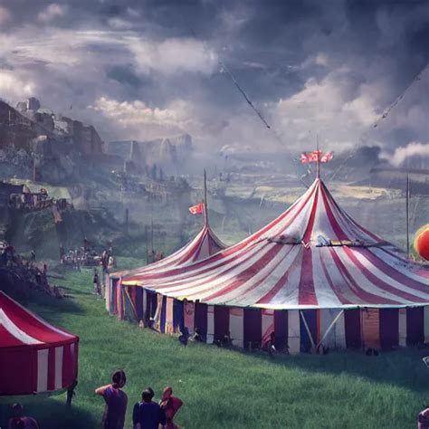 Circus Concept Art Matte Painting Epic Picture Stable Diffusion