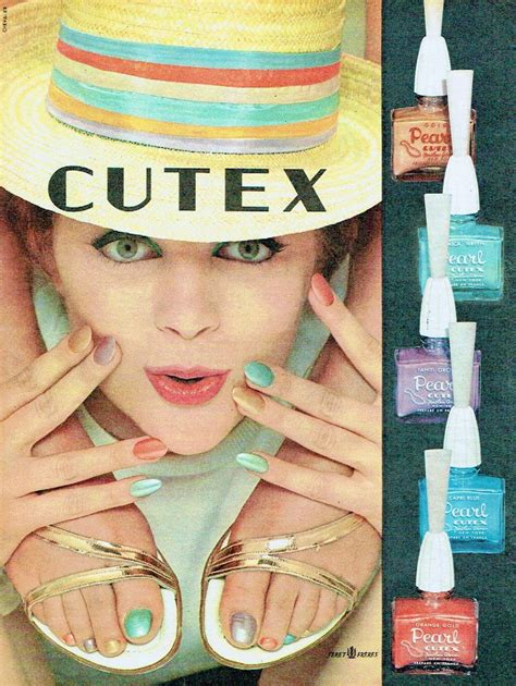 cutex nail polish ad vintage makeup ads retro makeup vintage nails vintage beauty retro