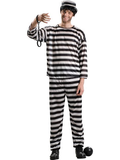 men s striped prisoner outfit
