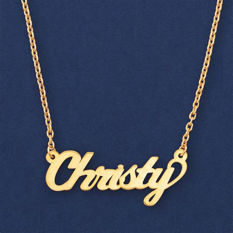 14kt Yellow Gold Script Name Necklace Ross Simons