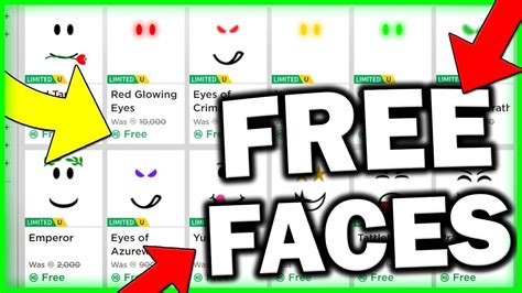 How To Get Free Faces In Roblox Working Youtube