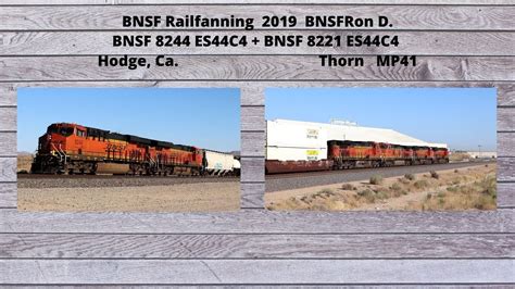 8244 8221 Bnsfron D High Desert Railfanning Youtube