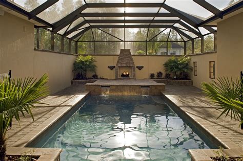 Awesome 43 Inspiring Indoor Pools Design Ideas For Winter Indoor