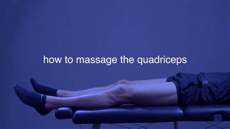 How To Massage The Quads With A Percussive Massager Deep Tissue Massage For Quadriceps Front