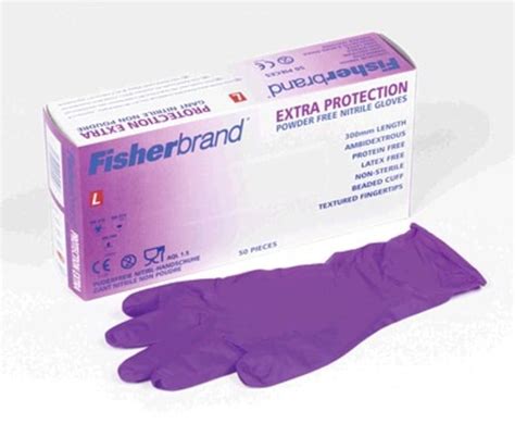 Fisherbrand Purple Ep Powder Free Nitrile Examination Gloves Fisher