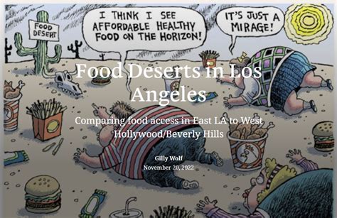 Storymap Food Deserts In Los Angeles Comparing Food Access In East