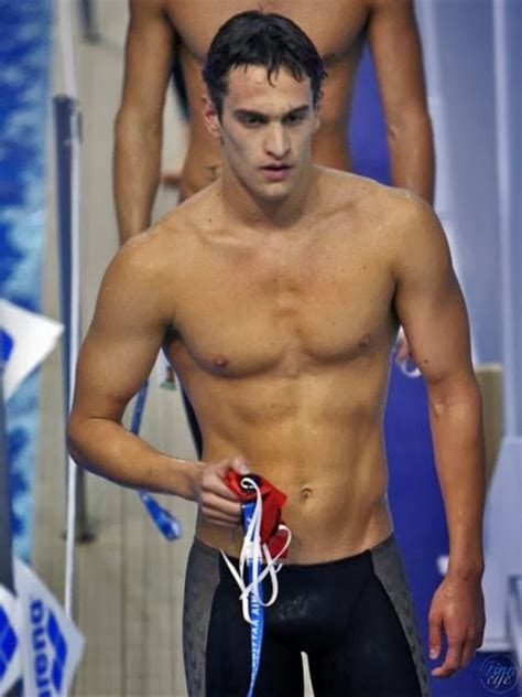 Male Athletes World Swimming A Hot Competitive Swimmer At European