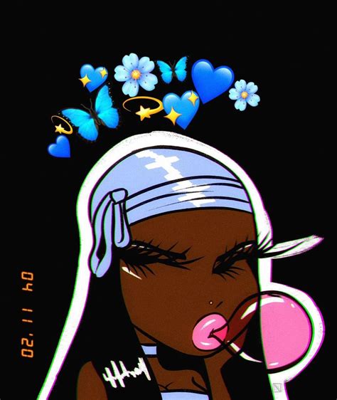Dope Cartoon Art Black Girl Cartoon Girls Cartoon Art Cool