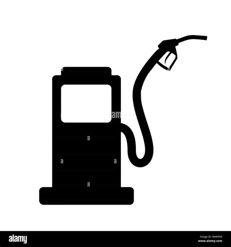 Gas Pump Fuel Diesel Petrol Service Silhouette Illustration Stock Photo