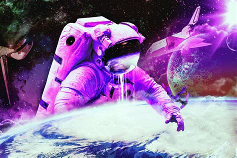 Out Of This World Astronaut 1 Digital Art By Neo Mechanica Fine Art