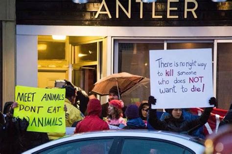 Vegan Protesters Are Returning To Antler Restaurant Tonight