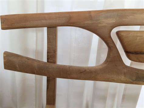 Hand Carved Sculpted Maple Entry Bench For Sale At 1stdibs