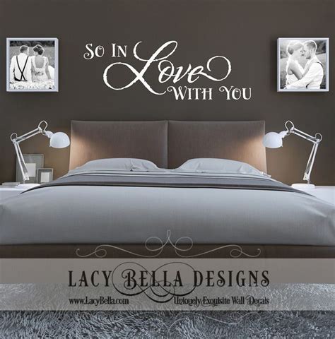So In Love With You Wall Art Decal Vinyl Lettering Master Bedroom