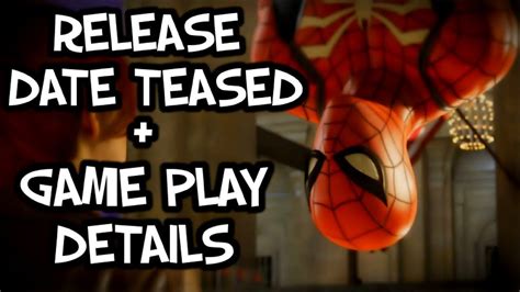 Spider Man Ps4 Box Art Teased Gameplay Details Release Date