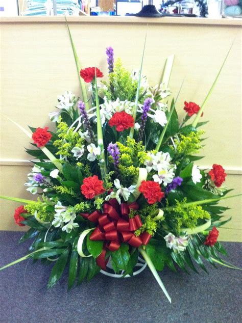 Funeral sympathy gifts can go a long way in lifting a family's burden and showing your support. Mixed funeral Basket. www.candcsensationsflorist.com www ...