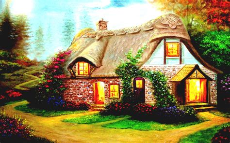 Cottage View Wallpapers Wallpaper Cave
