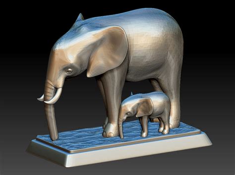 Modelo De Elefantes Para Impresión 3d Modelo 3d 10 Stl Free3d