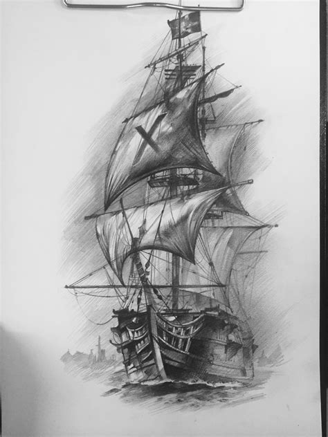 10 Dibujos De Barcos Piratas A Lapiz Ayayhome Dibujos De Colorear