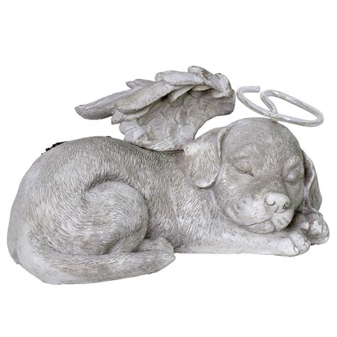 Decorative Ornaments And Figures Dog Angel Wings Beloved Outdoor
