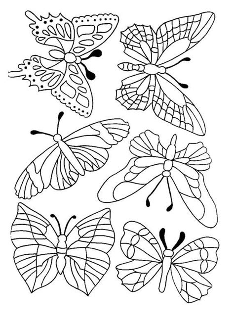 Coloriage Papillons 3 Sur