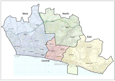 Map Of Bn Postcode Districts Brighton Maproom Vrogue