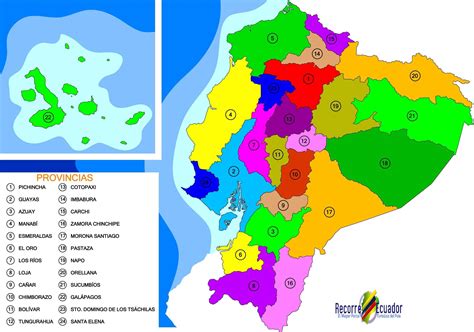 Mapa Político de las Provincias del Ecuador Mapas Políticos Atlas del Mundo