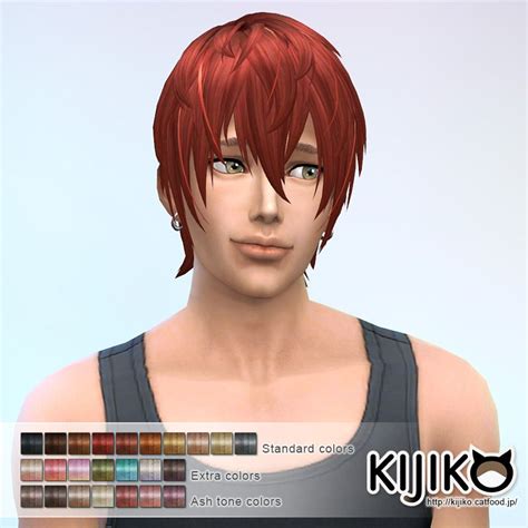Kijiko Sims V Shaped Bangs Hairstyle Sims 4 Hairs Sims Hair