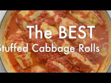 How To Make The Best Stuffed Cabbage Rolls Video