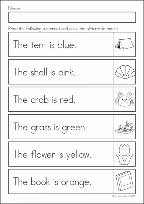 9 Color Review Worksheet Preschool Kindergarten Review Worksheets