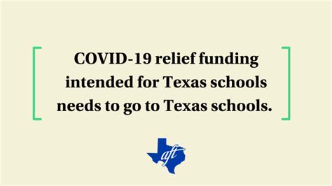 Texas Aft Tea Releases Remaining Federal Relief Dollars To School