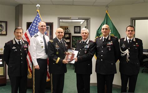 American And Italian Military Police Force Leaders Meet Article The